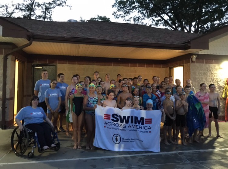 Lynbrook swimmers raise money for cancer research at Swim Across
